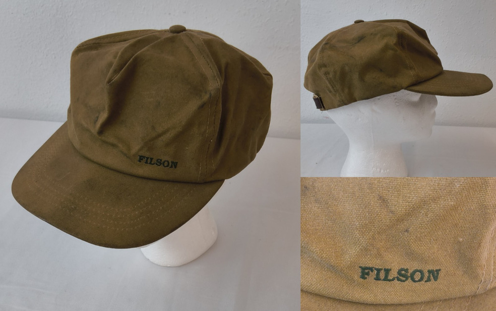 A Genuine Filson Garment C.C. Filson Co. Seattle Oil Cloth Hat One Size #W5343